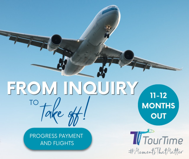 ✈️ From Inquiry to Take Off - let's book flights!

12 months out from your tour we collect your first progress payment which is deposited into a trust account for use solely on your tour - Tour Time is TAANZ financially bonded, meaning your funds are safe and can't be used for anything other than costs associated with your tour.

11 months out things get even more exciting as we can now get a confirmed quote for your group flights, and once you’re happy with the flight details we will book them!

#FinanciallyBonded #GroupTravelSpecialist #PlanWithConfidence  #industryleader #bestpractice #travelwiththebest #SchoolTours #StudentTravel #MomentsThatMatter #StudentTravelMatters #TourTimeExperts