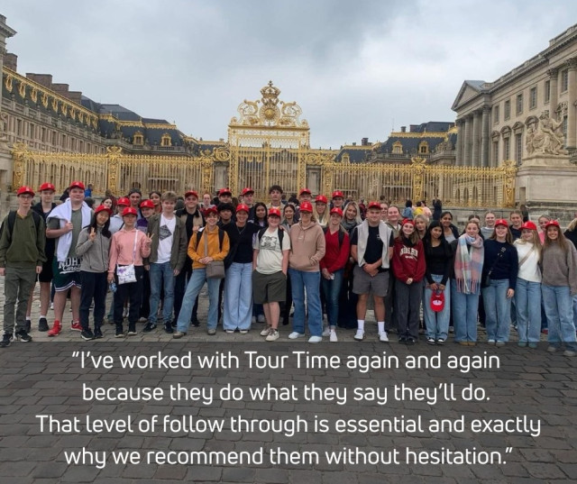At Tour Time, nothing means more to us than the trust schools place in our team. That’s why so many partners return year after year. Our philosophy is simple: create unforgettable learning experiences while keeping student safety, security, and well-being at the heart of every tour - journeys that inspire, and relationships that last.

#FeedbackFriday #GroupTourSpecialist #MomentsThatMatter #TAANZFinanciallyBonded #GlobalStudentTravel #FeedbackFriday #PlanWithConfidence #HealthAndSafety #StudentTravel #TravelWithTourTime #SchoolTourSpecialist #EducationBeyondTheClassroom #GroupTravel #TrustedTourPartner #ExperienceMatters #RepeatBusiness